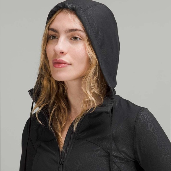 Hooded Define Jacket *Nulu Yogo Embossed Black Very Rare and Hard To Find. Sz 10 - Picture 2 of 11